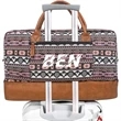21" Weekender Canvas Leather Duffle Bag