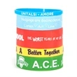 1/2" Silk-Screened Silicone Wristband