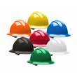 Large full-brim hard hat w/ratchet suspension