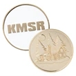 2" Brass Challenge Coin (4 Colors on 1 Side)