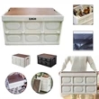 56L Outdoor Camping Storage Bins with Wood Lid