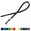 1/8" Blank Round Braid Lanyard - Non Breakaway w/ Bulldog