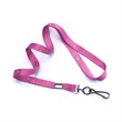 3/8" Breast Cancer Awareness Flat Polyester Lanyards