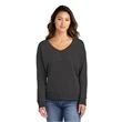 Port & Co Women's Beach Wash Garment-Dyed V-Neck Sweatshirt