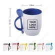 11 Oz. Ceramic Mug With Spoon