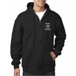 Embroidered Men's Cotton Polyester Fleece Full Zip Hoodie