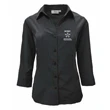 Embroidered-Ladies' 3/4 Dress Shirt