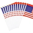 American Handheld Flags With Plastic Stick