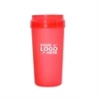 12oz Plastic Frosted Cups wth Lid
