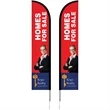 10' Double Sided Portable Half Drop Banner w/ Hardware Set