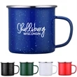 16 oz. Enamel Mug with Stainless Steel Rim