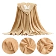 Solid Color Coral Fleece Blanket