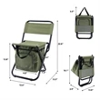 MOQ 50 Foldable Camping Fishing Chair With Cooler Bag