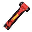Car safety belt cutter with escape hammer