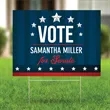 Political Yard Sign, 24" x 18", 4ml, digitally printed, full