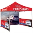 10' Square Tent w/ 2 Double Sided Half Walls and One Full