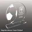 Soccer Themed Acrylic Award - Laser Etched