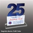 Number Twenty-Five Shaped Acrylic Award - Full Color