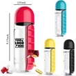 2 In 1 Weekly Pill Box Organizer With Water Bottle