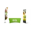 34"w79"h Retractable Banner, Feather Flag & 6' Table Cover
