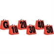 Solid Weighted Football Yard Markers