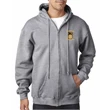 Men's Cotton Polyester Fleece Full Zip Hoodie