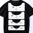 4 Pcs of PVC T Shirt Rulers
