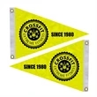 12" x 18" Double Sided Custom Pennant Flag