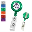 Economy Custom Translucent Badge Reel w/ Standard Belt Clip