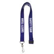 SAFETY TEAM Purple Lanyard, Breakaway Clip, Swivel Hook