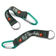 3/4" Dye Sublimation Carabiner Pocket Lanyards w/ Keyring