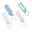 Multi-coloured Leather Key Tag