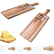 Wooden Cutting Board With Handle And Knife Set