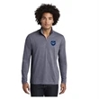 Mens HaCC 1/4 zip Pullover - Heather Navy