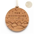 3.5" - Laser Engraved Solid Hardwood Ornaments-Round Shape