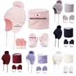 Knit Warm Pompom Beanie Hat Cap Neck Scarf Gloves Set