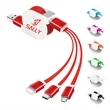 3-In-1 Lanyard Cell Phone Charging Cable W/Type-C Adapter