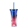 Reusable Double Plastic Novel Creative Mermaid Stadium Cup