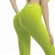 Women Fitness Jacquard Bubble Yoga Pants Sport Leggins