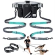 Retractable Bungee Dog Leash Running Waist Bag