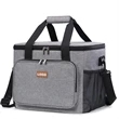 Zipper Large Insulated Cooler Lunch Bag