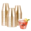 Disposable Gold Glitter Plastic Cups