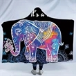 50x60 Hooded Crystal Velvet Sherpa Sublimation Cloak Blanket