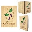 Christmas Holiday Folded Wood Cards