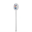 6" Upright Oval Plastic Drink Stirrer - Colored