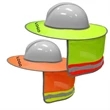 Hard Hat Sunshield with Reflective Stripe
