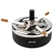 Round Push Down Cigarette Ashtray