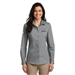 Port Authority Ladies Long Sleeve Carefree Poplin Shirt.