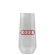 10 oz Clear Plastic Stemless Flute - Tradition