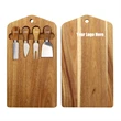 Cutting Board With Cheese Knife Set
